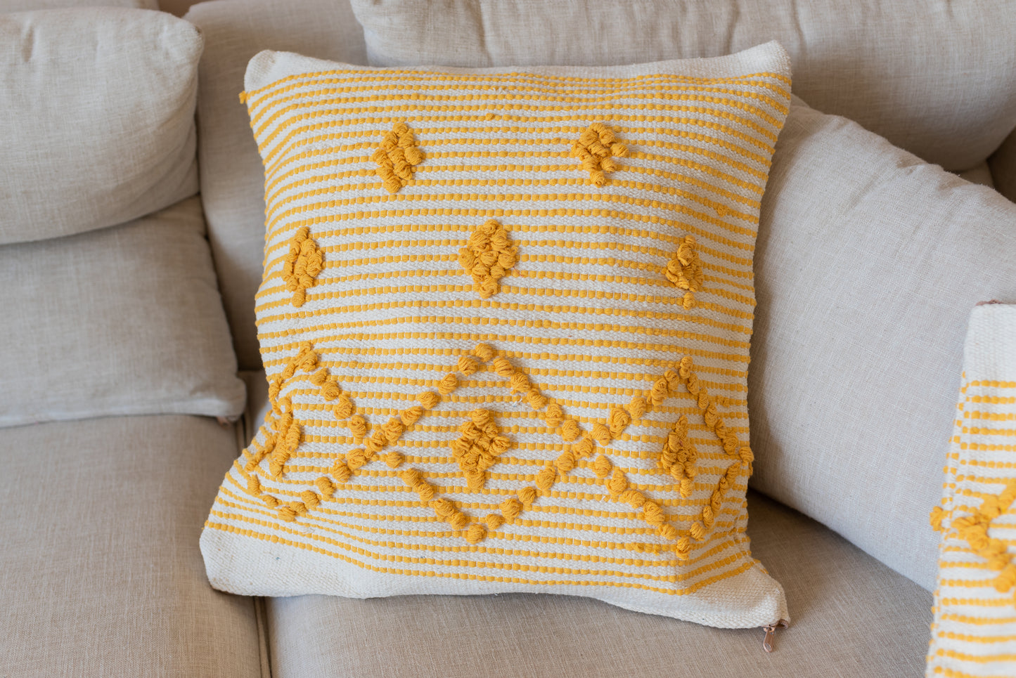 Handmade Kilim Cushions - Beige - Sphinx Serenity