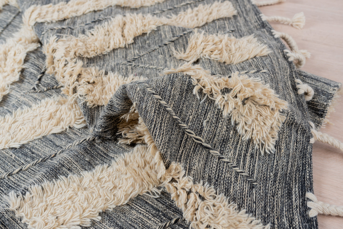 Shaggy Berber Kilim – Rustic Handmade Area Rug