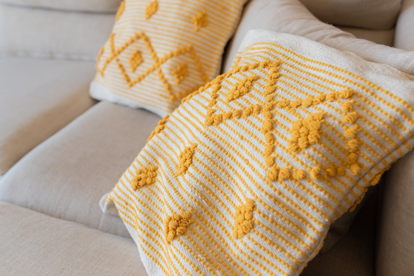 Handmade Kilim Cushions - Beige - Sphinx Serenity