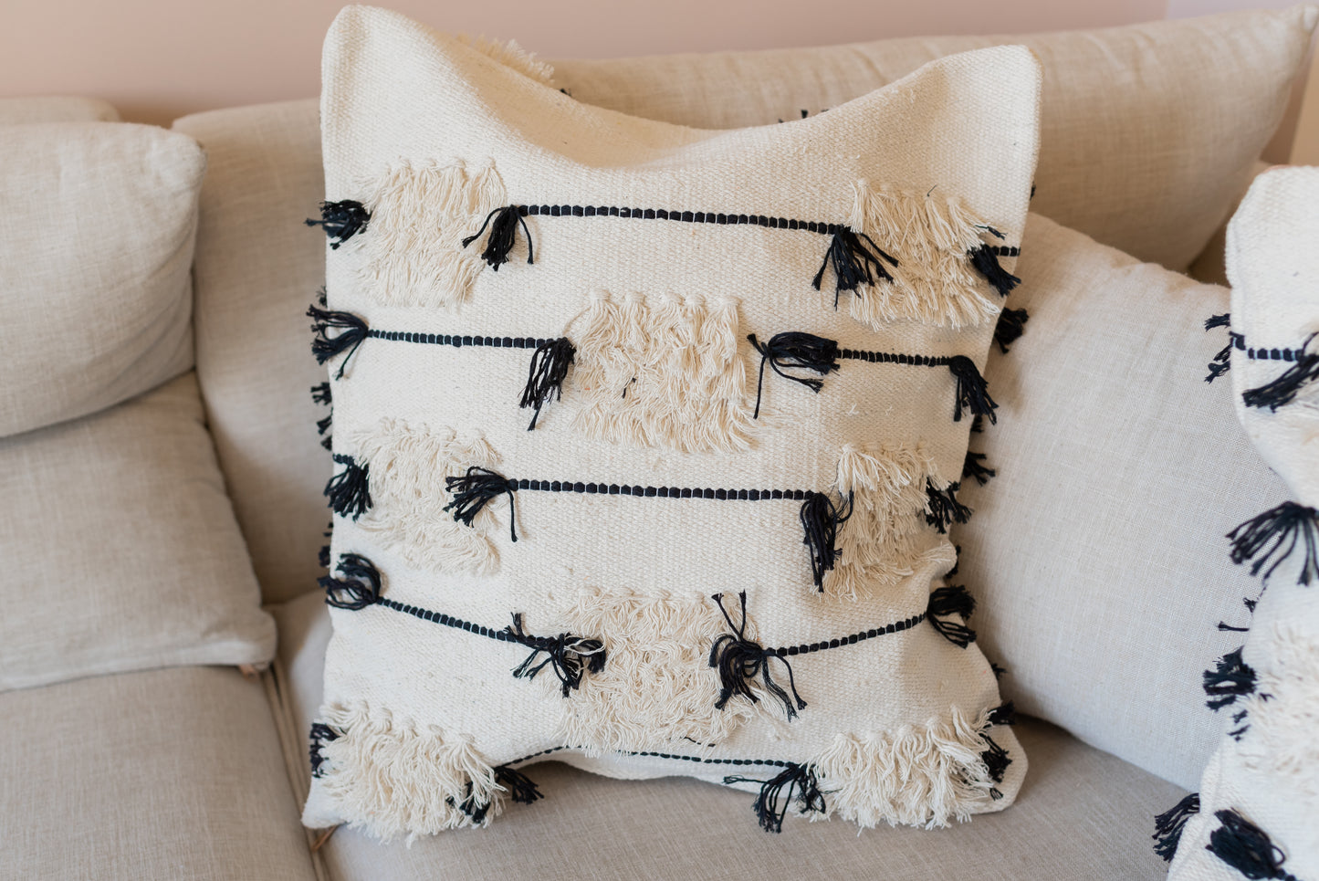 Handmade Kilim Cushions - Beige - Ramesses Rest