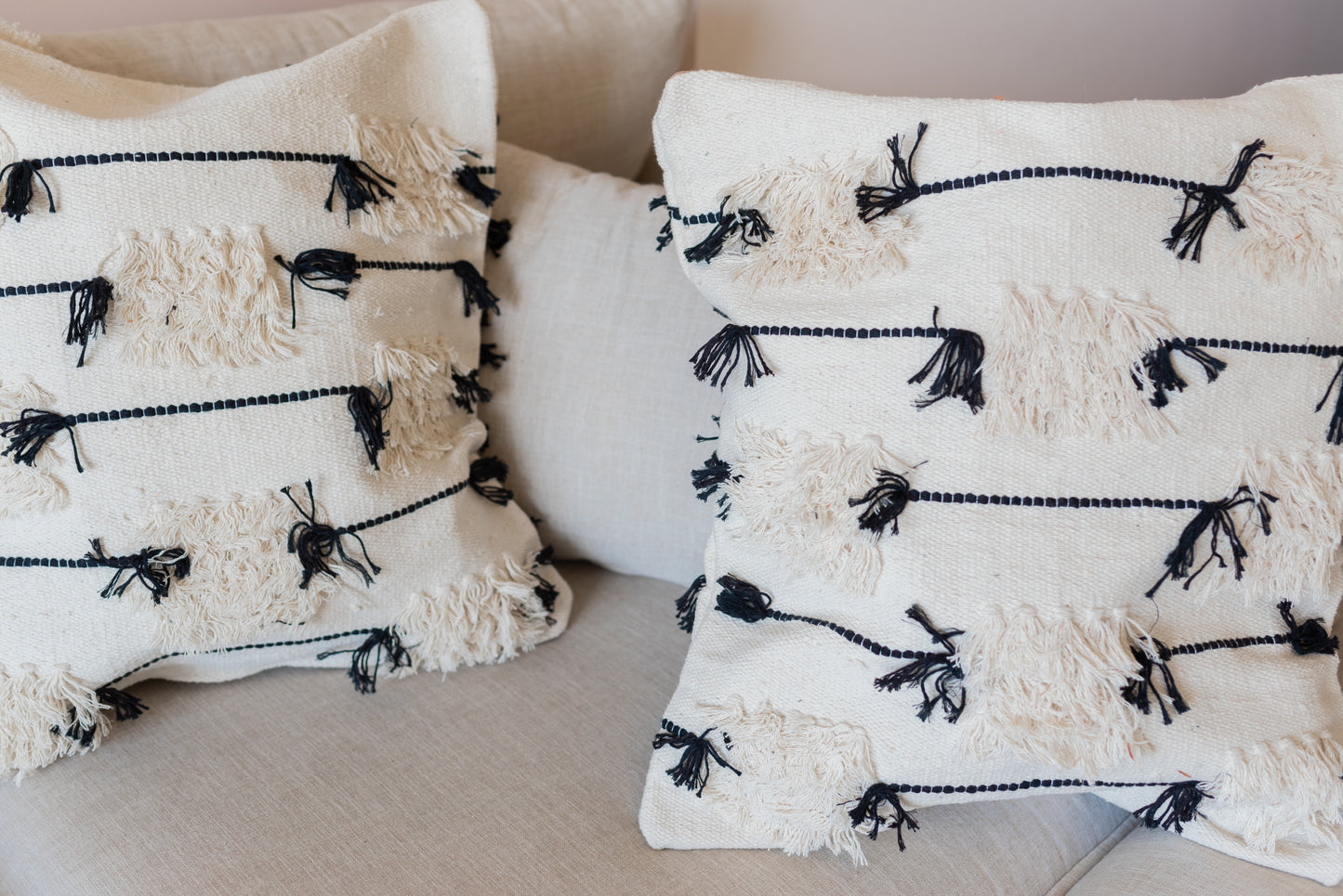 Handmade Kilim Cushions - Beige - Ramesses Rest